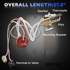 SP20824 Pilot Burner Assembly for Rheem Ruud Richmond LP Orifice Water Heater