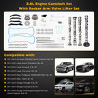 Camshafts Rockers Lifters Kit for Chrysler 200 300 Dodge Ram 3.6L V6 Pentastar