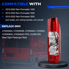 Rear Tail Light Assembly Right Passenger Side For Ram Promaster 1500 2500 10 24