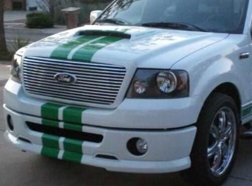 Dual 8 Inch Vinyl Rally Stripes Racing Stripe Kit for Ford F150 F-150 Bonus Kit
