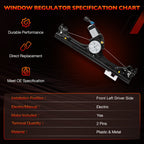 751 648 Front Left Power Window Regulator With Motor Assy For 2012 2019 Fiat 500