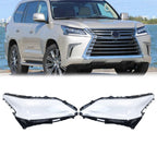 Clear Left Right Replacement Headlight Lens Covers for Lexus LX570 2016 2019