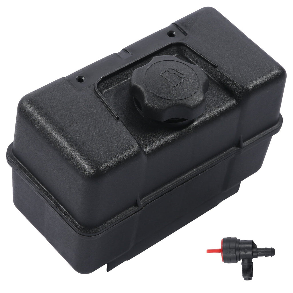 691993 4 Quart Plastic Fuel Tank with Cap Shut Off Valve for Briggs Stratt