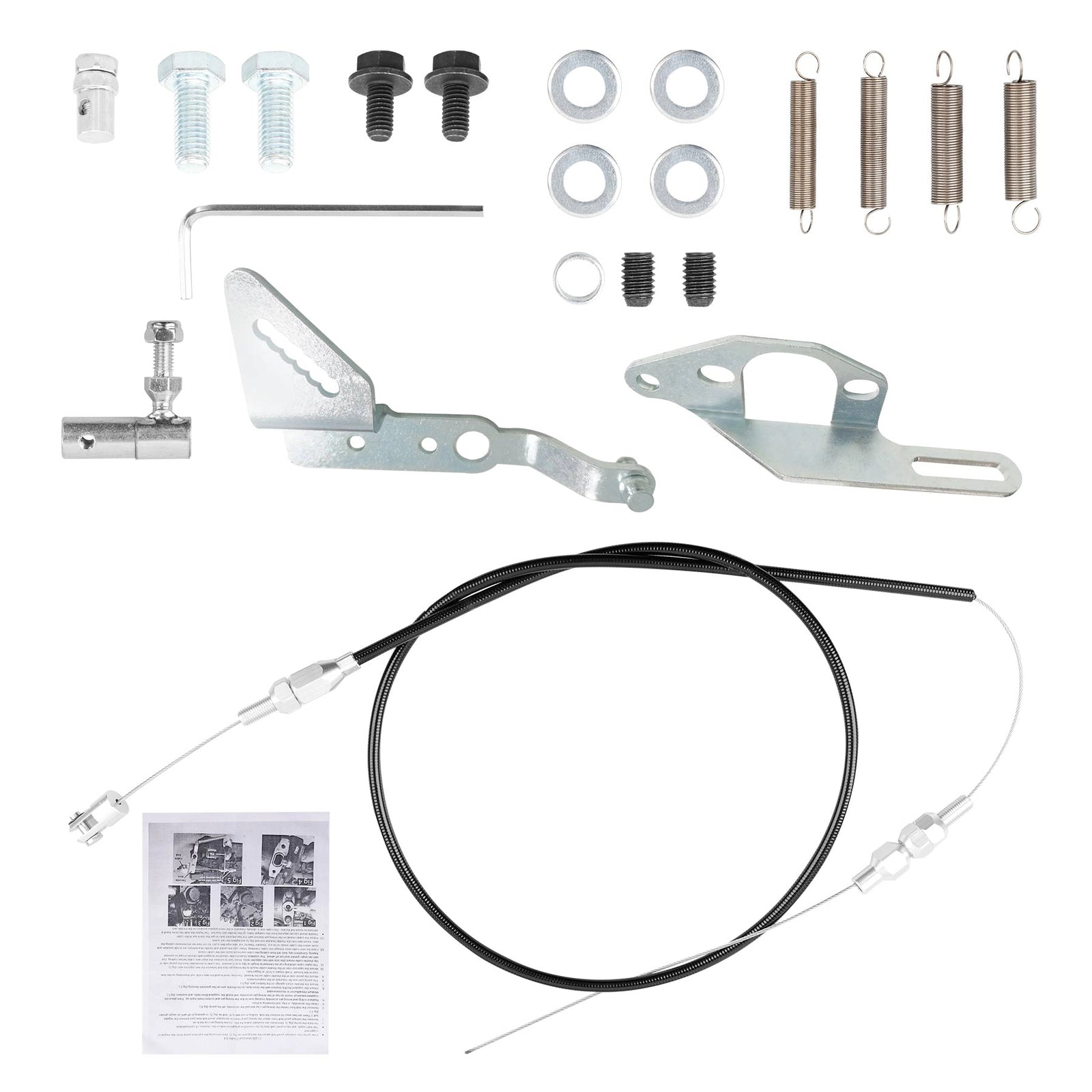 P7100 Throttle Swap Kit 60 Adjustable Cable Mounting Brackets Return Springs