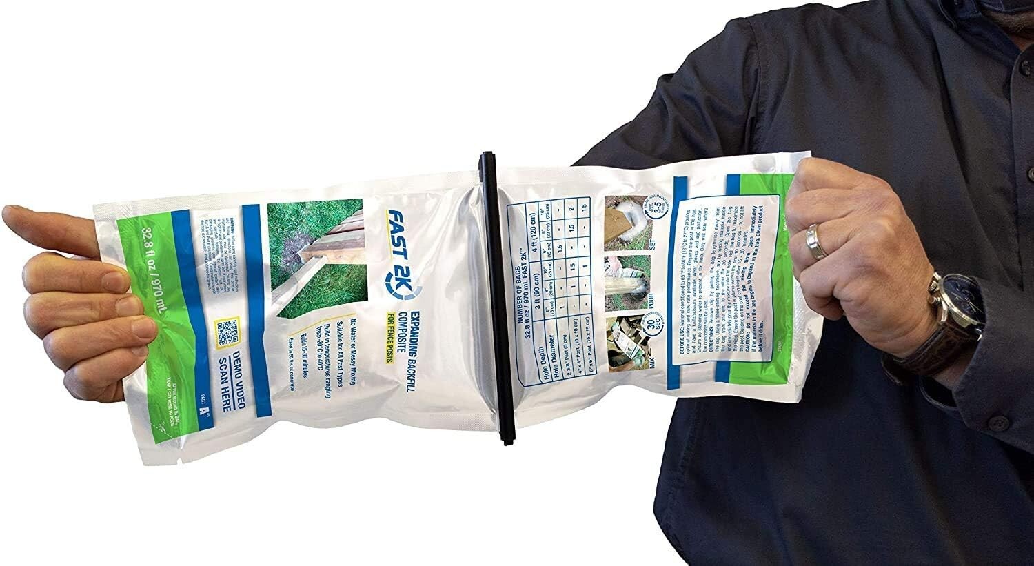 Fast 2K Fence Post Mix Concrete Alternative for Fence and Mail Post Installs 10