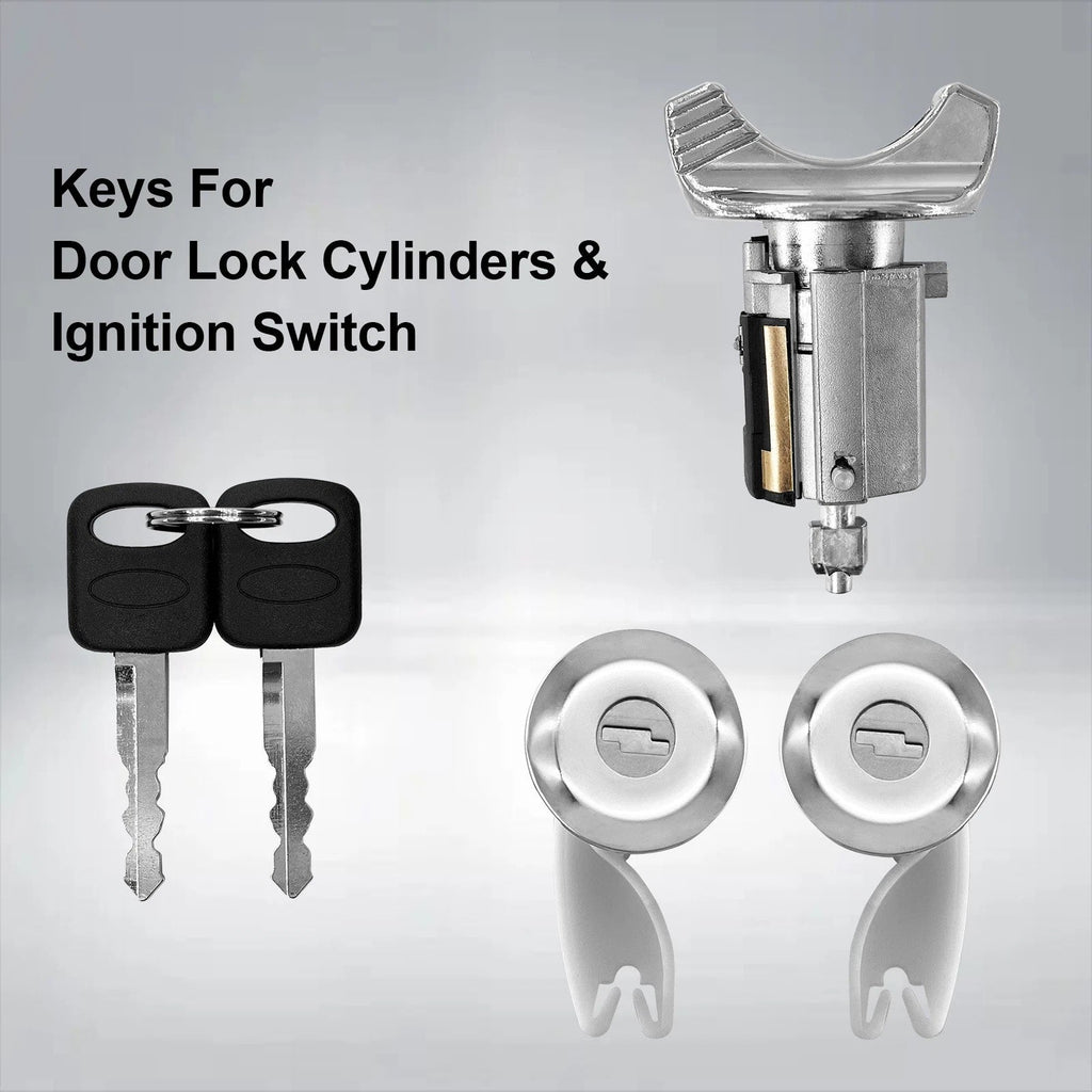 Ignition Switch & Door Lock Cylinder Set For Ford F150 F250 F350 Ranger 1990 95