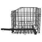 Folding Rear Basket Accessory for Most Mobility Scooters Sturdy Steel Black