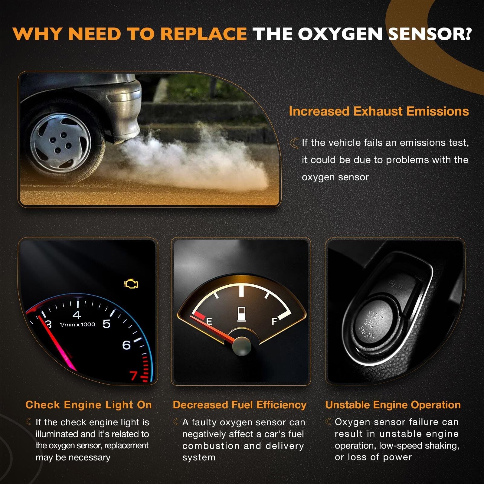 Upstream Downstream Air Fuel Ratio O2 Oxygen Sensor For Nissan Altima 2013 2017