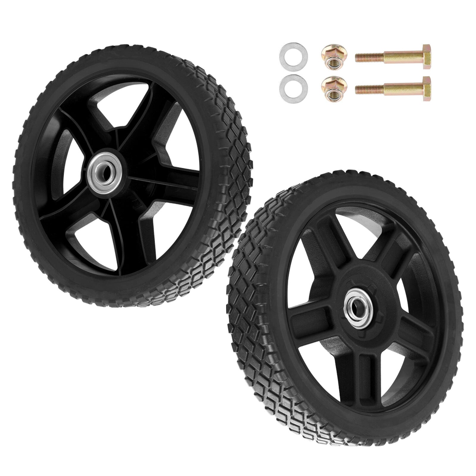 8 Inch Push Lawn Mower Plastic Wheels for Craftsman Generator Garden Tiller 2x