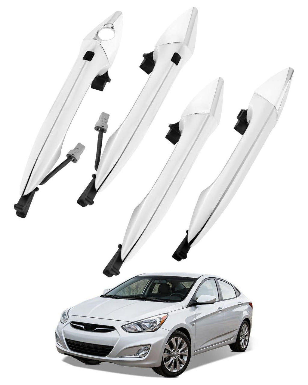 836623X020 Outside Exterior Door Handle Set For Hyundai Elantra 2011 2016 Chrome