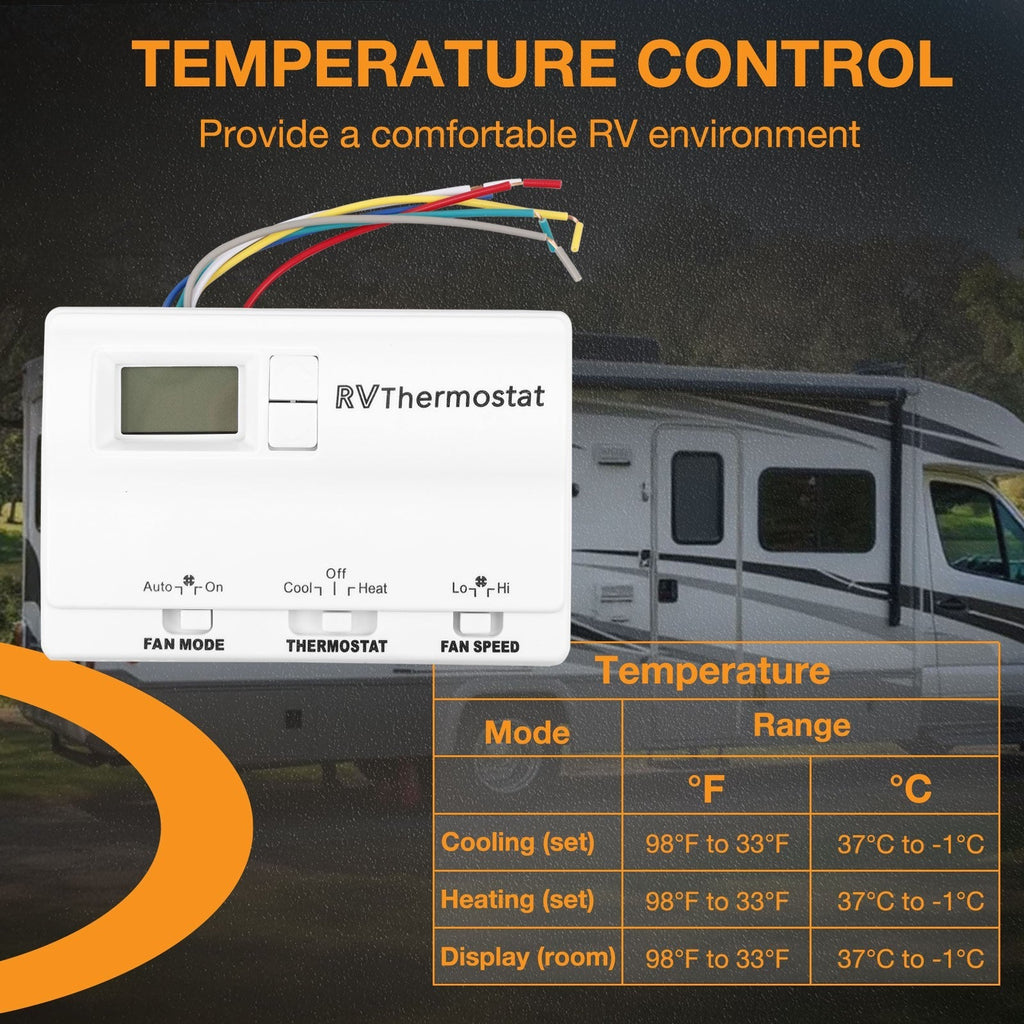 83303862 White RV Digital Thermostat for Coleman Mach Air Conditioners 8330 336