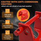 Gooseneck Trailer Hitch Lock for RV Heavy Duty Trailers 2 Key Red