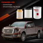 16403-EZ41A Oil Fuel Filter Kit for Nissan Titan XD 5.0L Cummins 2016 2019