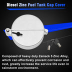 Semi Truck Locking Diesel Fuel Tank Cap Cover for Freightliner Western Star 2X