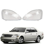 Front Headlight Lens Headlamp Cover Left Right Pair for Lexus LS430 2004 06