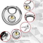 Black Gooseneck Trailer Lock with Key Lock for RVs Livestock Haulers Trailers