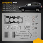 ES71183 2.4L Engine Head Gasket Set w Bolts for 01-06 Toyota Camry Solara Rav4