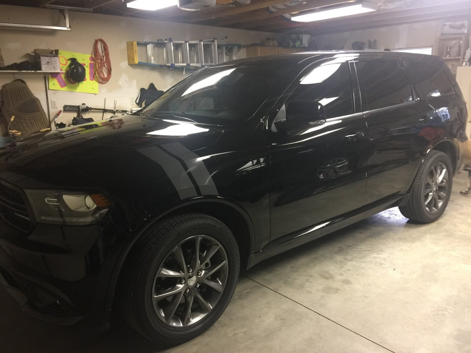 4 Inch Dual Fender Stripe Hash Mark Stripe Decal Graphic Kit for Dodge Durango