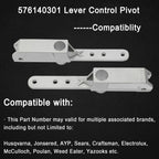 576140301 Lever Control Pivot Lawn Tractor Steering Part For Husqvarna Poulan 2X