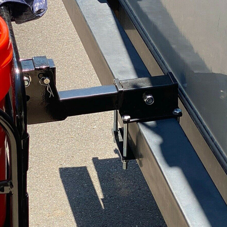 4in Square RV Bumper Receiver Adapter 2in Hitch Mount Rack Cargo Carrier Tube 2