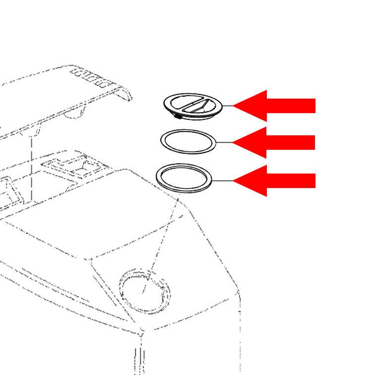 828716A2 828716A1 Cowl Cap Assembly With Seals for Mercury Marine MerCruiser