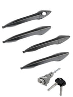 Exterior Door Handles with Lock Cylinder for Hyundai Elantra 2011 2016 4 Piece