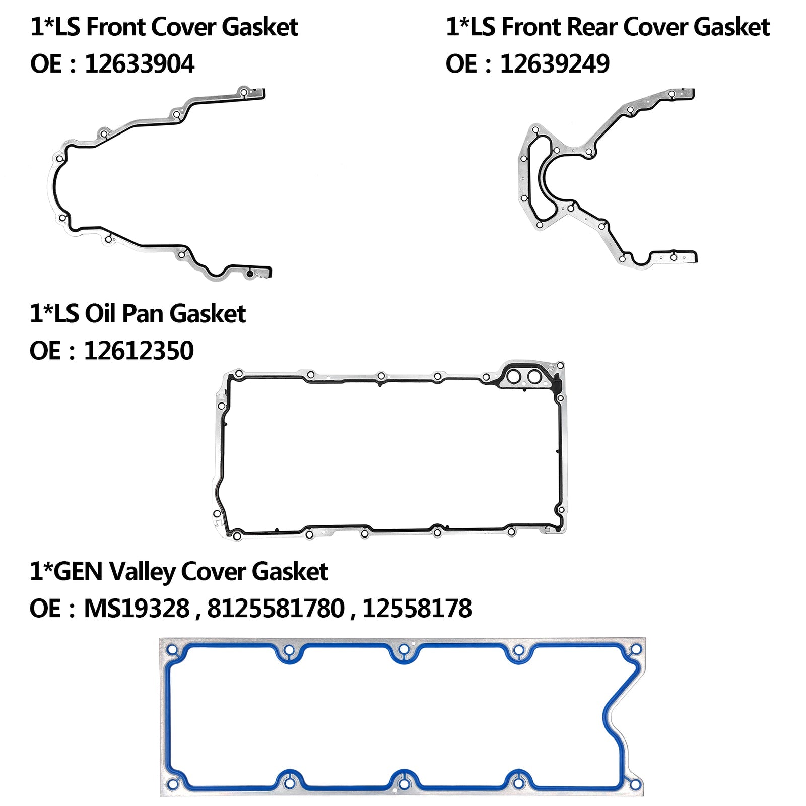 Head Full Gasket Set Cylinder Bolts for Chevy Silverado GMC Sierra 5.3L 4.8L