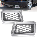 Bumper Caliper Air Duct Left Right Pair for 2003-2007 Chevrolet Silverado SS-Style