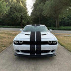 11 Inch Black Carbon Fiber Vinyl Rally Racing Stripe for Dodge Challenger