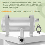 AM122848 Exhaust Muffler Silencer For John Deere LT133 Lawn Tractor Kohler 15HP