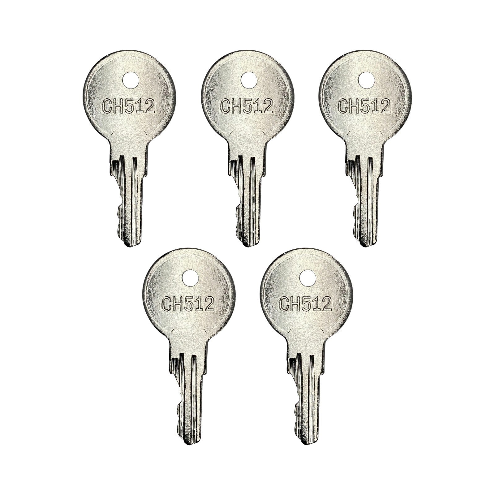 CH512 Ignition Key for Bauer Locks Yale Diamond Plate American Crane 5 Piece