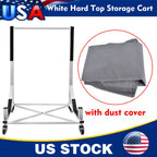 White HARDTOP STORAGE CART with COVER Hard Top for Chevrolet Corvette Mercedes