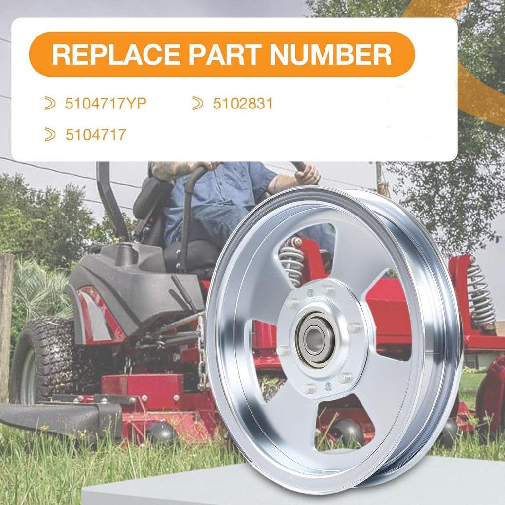 5102831 Flat Idler Pulley for Ferris 48 52 61 72 Deck Lawn Mower 5104717 3 Pack