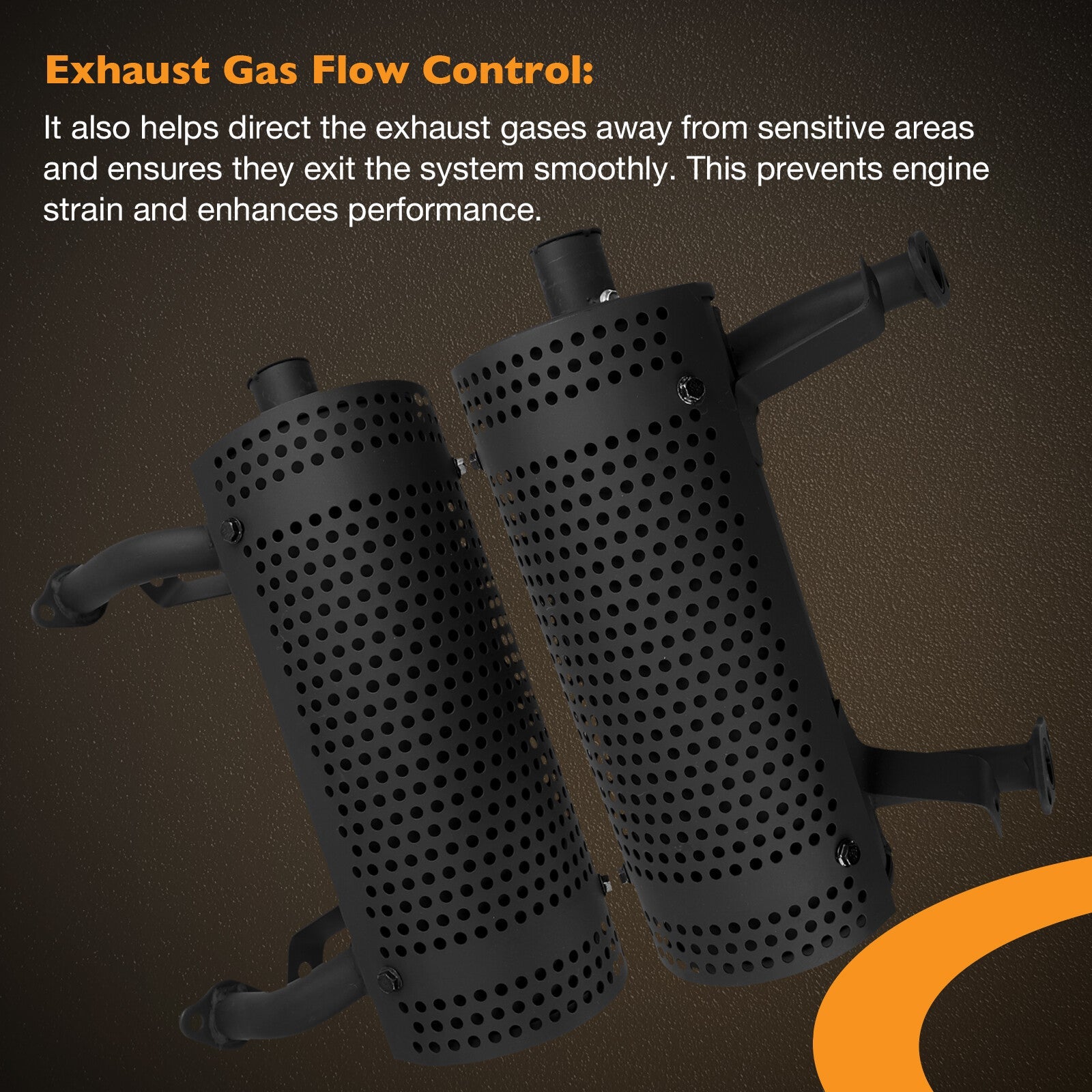 Left Side Muffler For Honda GX630 GX660 GX670 GX690 Engine Mower Snow Blower