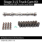 Stage 3 LS Truck Cam Kit for 1999 2013 Silverado Sierra 4.8L 5.3L 6.0L Engines
