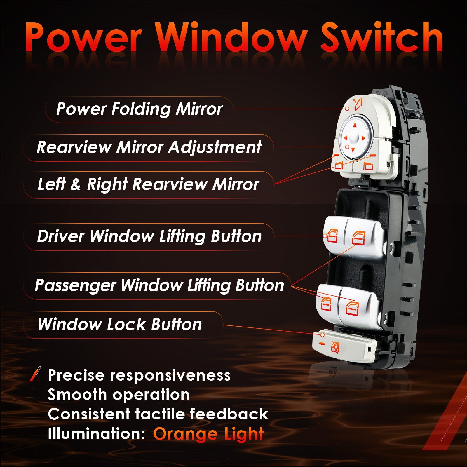 Master Power Window Switch Driver and Passenger for Mercedes Benz C300 C350E C43