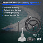 SS13714 Boat Rotary Steering System with Wheel Kit for Outboard Marine 14 Foot