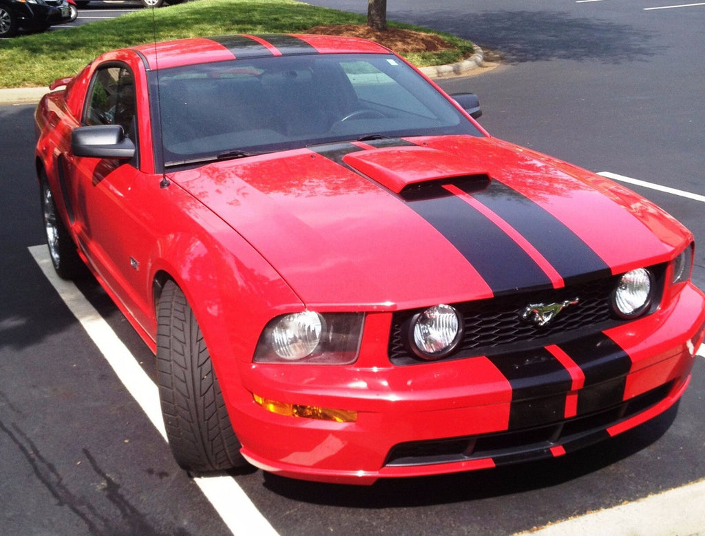 7 Inch Vinyl Rally Stripes Racing Stripe Decal Kit for Ford Mustang