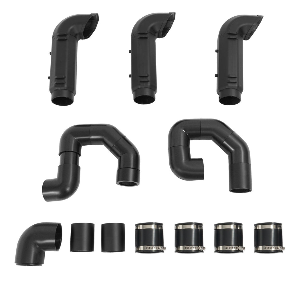 Snorkel Riser Kit for 2016-2021 Polaris RZR Turbo 4 S 4 XP 4 Painted Black