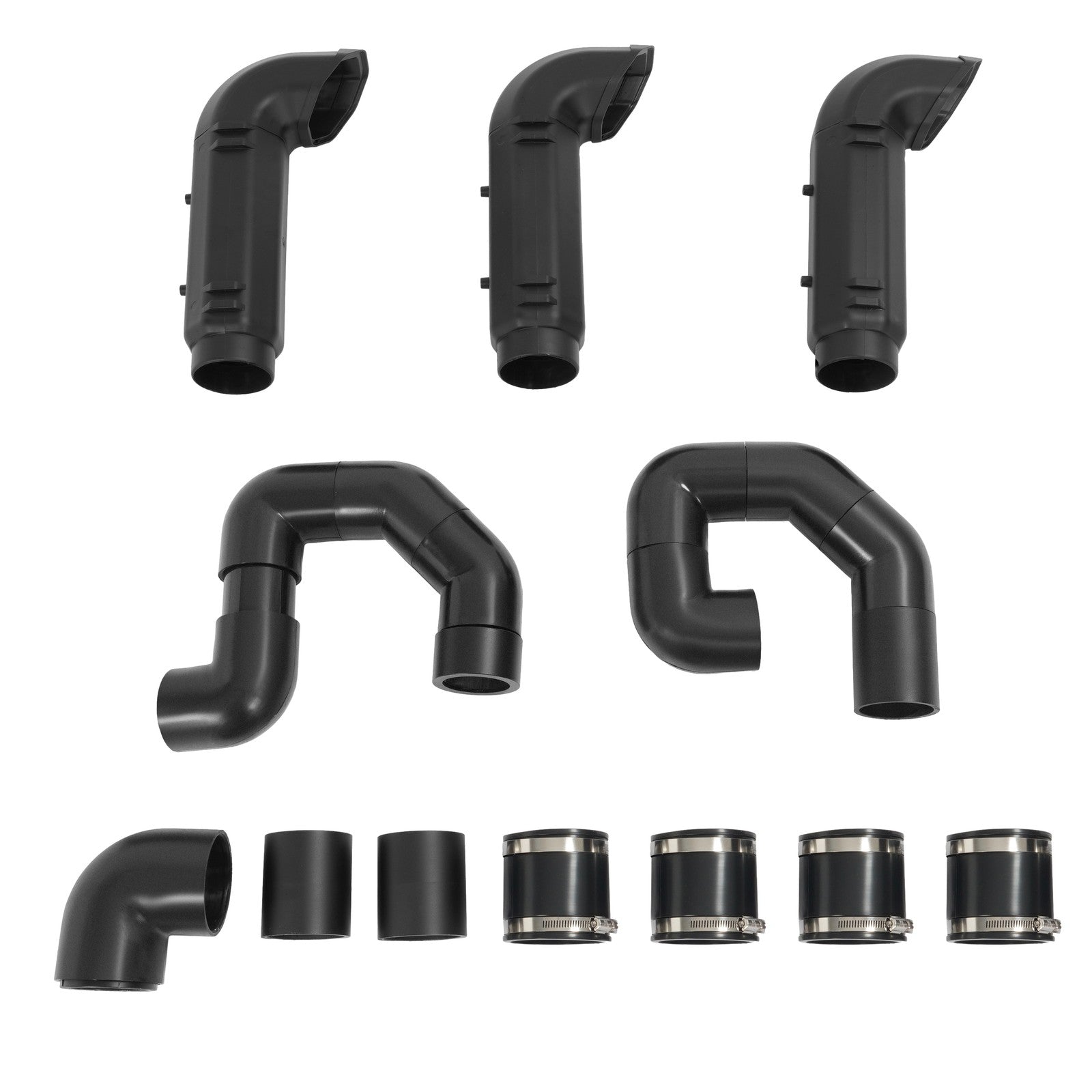 Snorkel Riser Kit for 2016-2021 Polaris RZR Turbo 4 S 4 XP 4 Painted Black