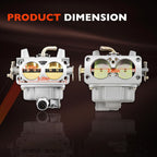 0K1588 Carburetor for Generac GP15000 GP17500 Portable Generator GT990 0G4612