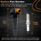DG549 Ignition Coil and Spark Plugs for Ford F150 Explorer 2015 2023 3.5L 6 Pack
