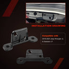 Hard Top Mounting Brackets Kit for 2018 24 Jeep Wrangler JL JLU 4Xe Gladiator JT