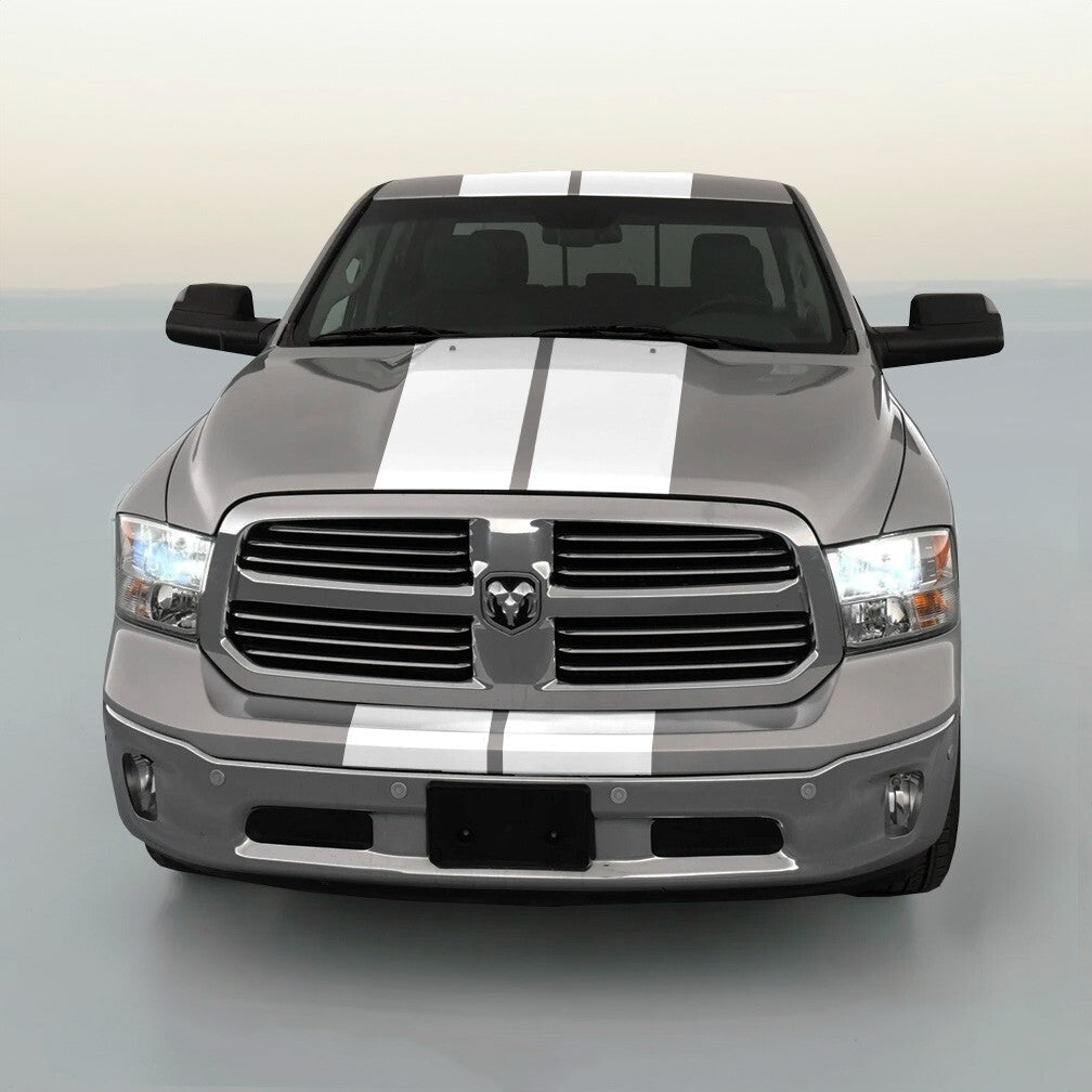 10 Inch Vinyl Rally Stripes Racing Stripe Bonus Kit for Dodge RAM 1500 2500 3500