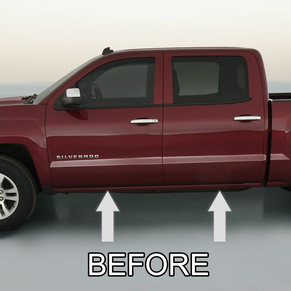 Chrome Side Door Trim Rocker Panel Molding Package for Chevy Silverado 14 19