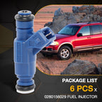 0280156029 4.0 Fuel Injector for Ford Ranger Explorer Mazda 2001 to 2003 6 Piece