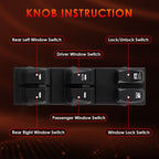 93571-2S000 Master Power Window Control Switch Kit For 2010-2015 Hyundai Tucson