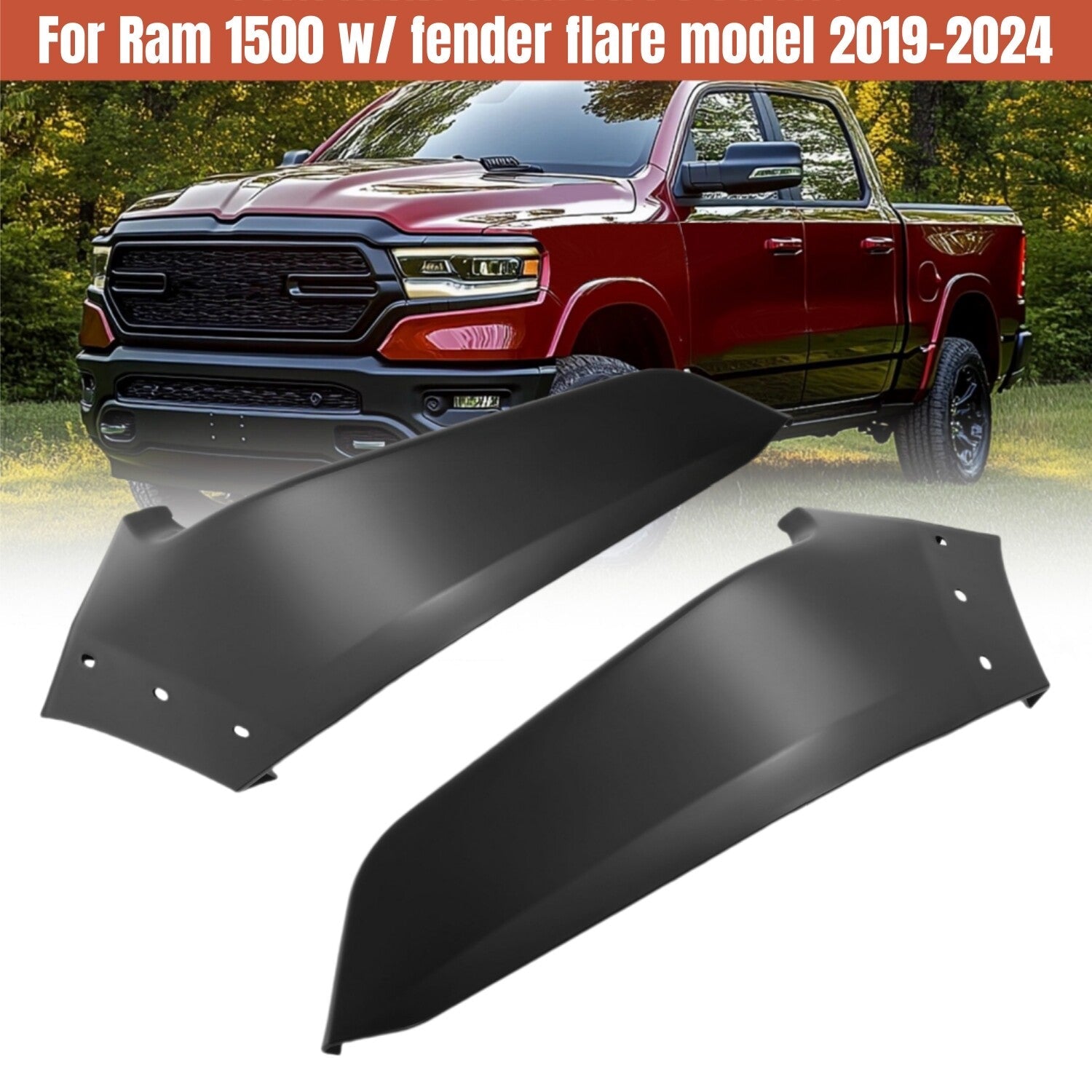 Front Bumper End Filler Panel Cover Left Right for Dodge Ram 1500 2019 2024