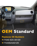 77540SZA01ZD Beige Glove Box Handle Lock Cylinder Set for Honda Pilot 2009 2015