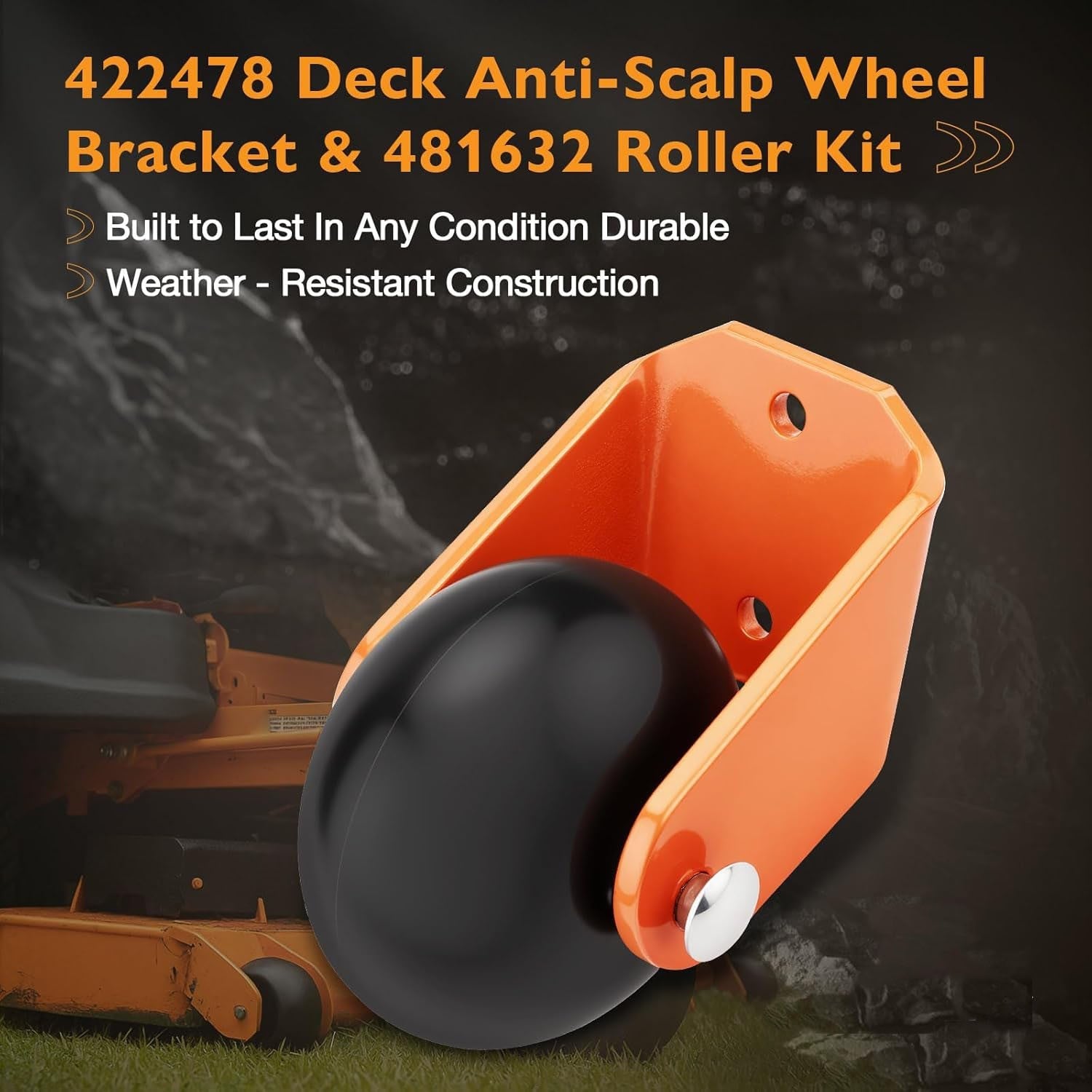 Deck Anti Scalp Wheel Rollers Brackets For Scag Mower 42 48 52 61 Inch Deck 2X